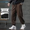 JEANSWEST Herren Locker Geschnittene Kordhosen-Jogginghose mit Fleecefutter
