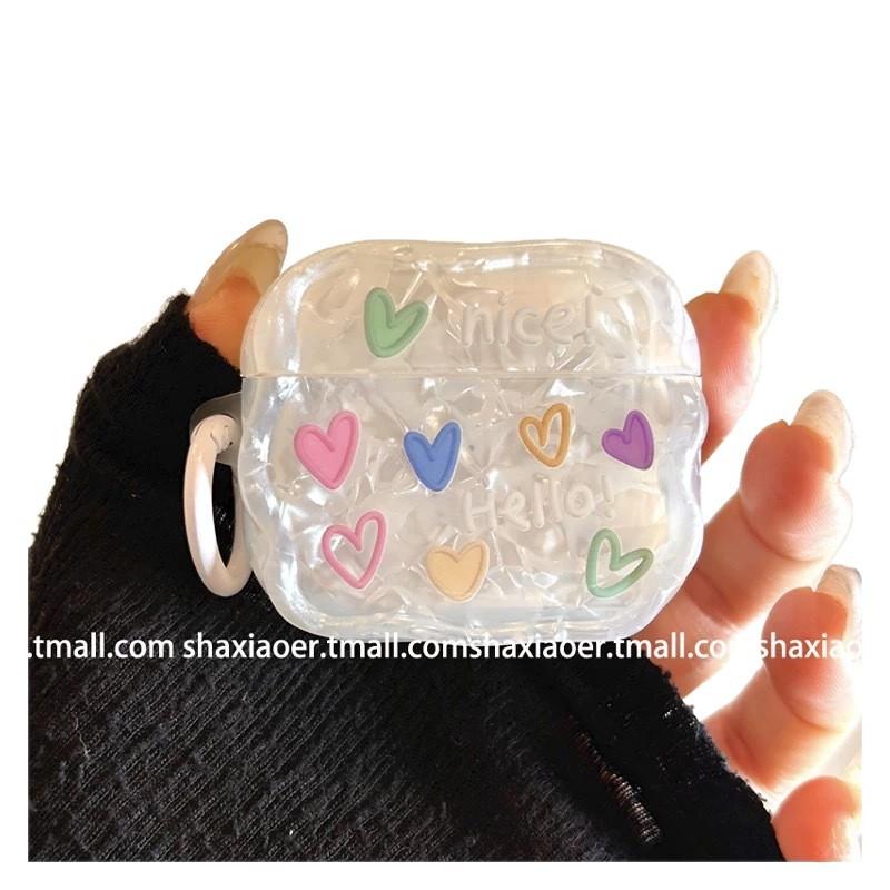 Shell pattern color love for AirPods 1 protective case airpodspro1 earphone cover new apple woman