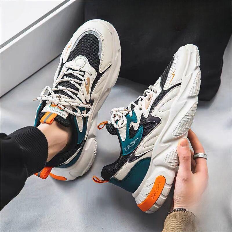 Summer New Breathable Mesh Shoes Men's Sports Shoes Height Increasing Shoes