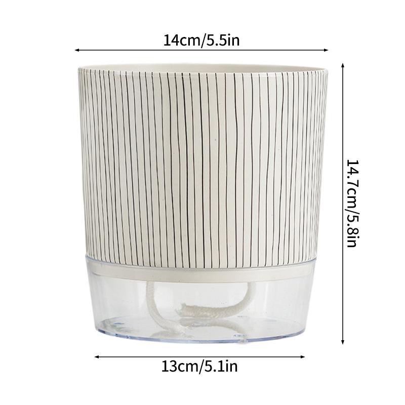 Double Layer Flowerpot Self-Watering Planters Minimalist Hydroponic Flower Pot Succulent Pots Home Decor Gardening Supplies