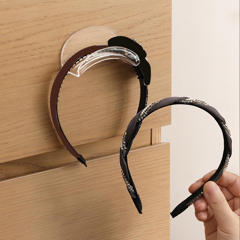 

Прозрачная стойка-дисплей для повязок на голову, органайзер для скранчи, подставка-держатель с полкой для хранения аксессуаров для волос, для повязок на голову United States