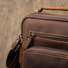Top Grain Leather Shoulder Bag, Genuine Crazy Horse Leather Crossbody Handbag, Minimalist Stylish Men Leather Bag For Wholesale