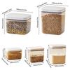 High Quality Vacuum Storage Tank Transparent Large Capacity Sealed Jars Moisture-proof Stackable Sealed Tank Household