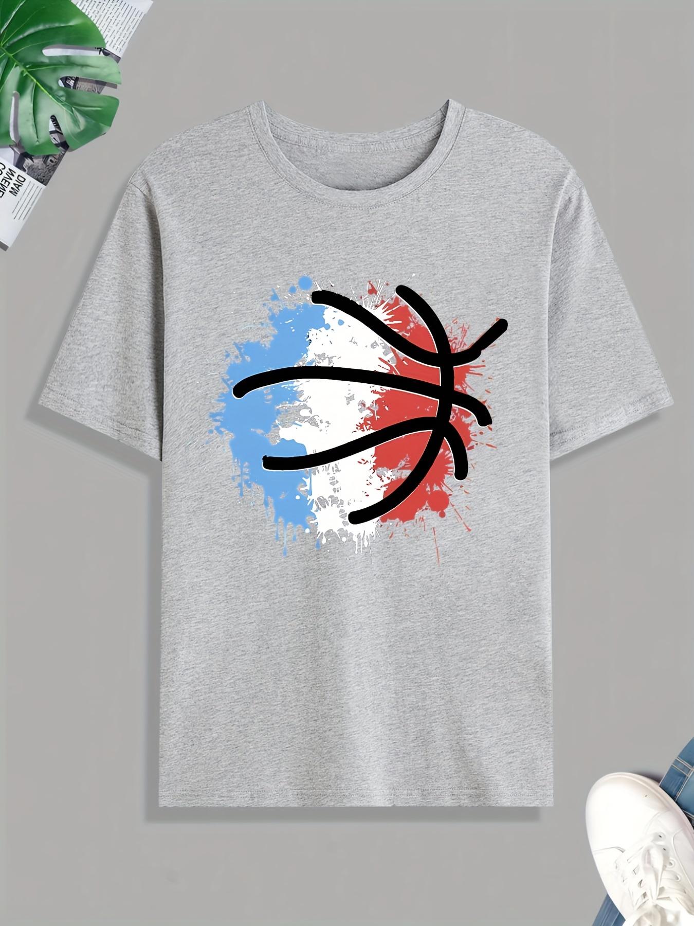 Basketball Print Tee Shirt XS