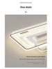 Smart Tricolor Leafless Ceiling Fan Light with Voice Control for Living Room & Bedroom - 110V