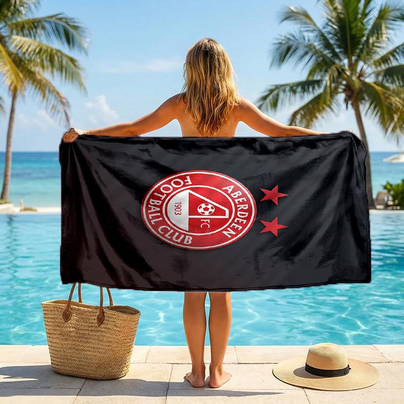 Toalla de Playa de Secado Rápido con Estampado del Aberdeen FC Microfibra Absorbente Portátil de Viaje Toalla de Natación
