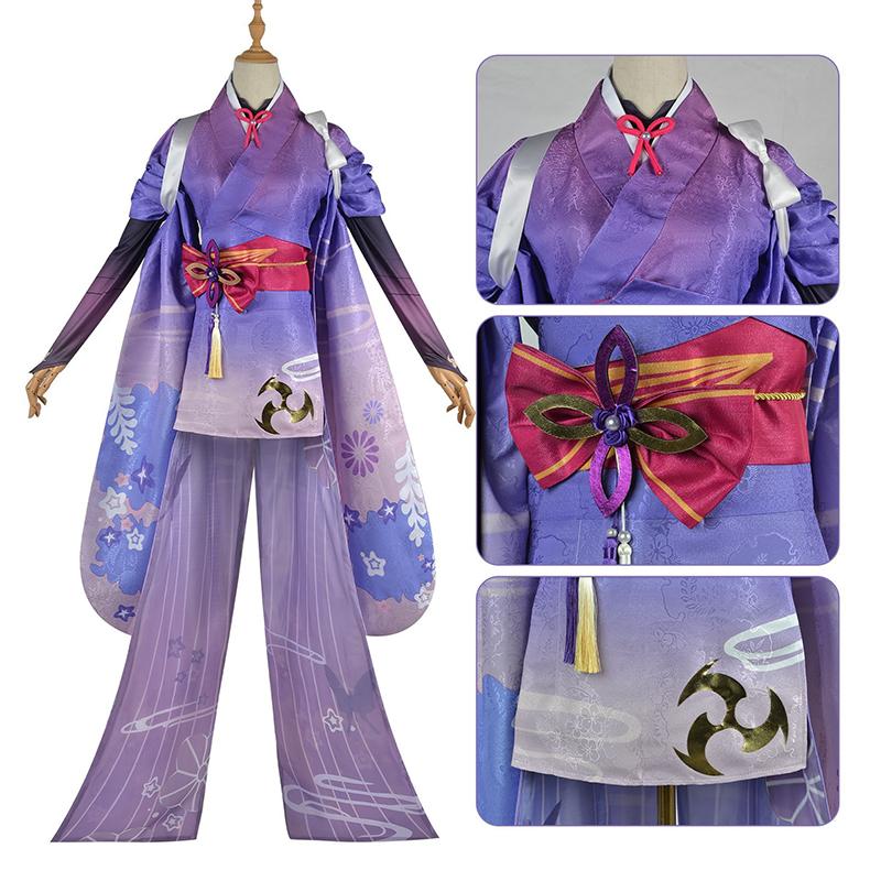 Ysir Impact Cos Costume Raiden Warrior Cosplay Game Animation Kimono Female Ei COS