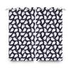 2pcs/set Skeleton Skull Black Window Curtain Horror Halloween Haunted House Home Bedroom Decor Blackout Polyester Fabric Curtain