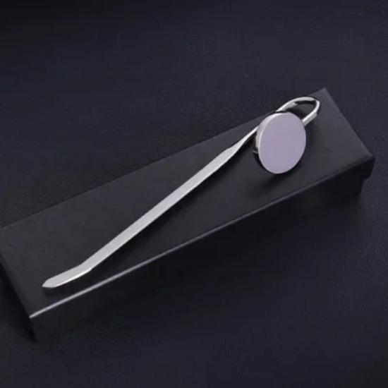 Simple Round Oval Metal Bookmarks Creactive Geometric Book Marks Reading Aid Tools Student Stationery Souvenir Gifts