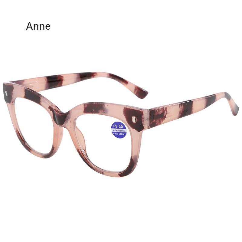 Anti Blue Light Reading Glasses for Women Men Jelly Wrapped Flower Square Presbyopia Eyeglasses Hyperopia Prescription Eyewear