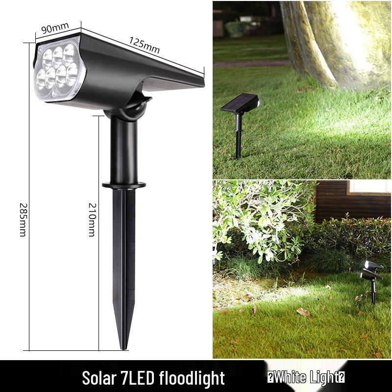Super Bright Waterproof Solar Garden Spotlight: Dual-Purpose Landscape Lawn Light for Outdoor Villas