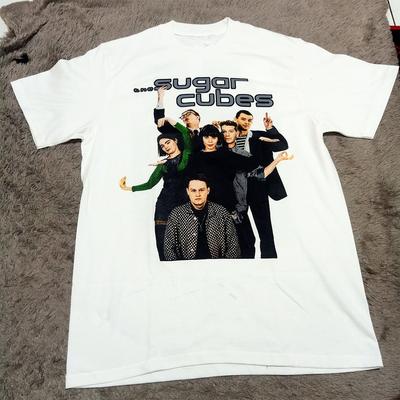 The Sugarcubes White T-Shirt Cotton All Size Unisex S-5XL DM383 Unisex T-Shirt