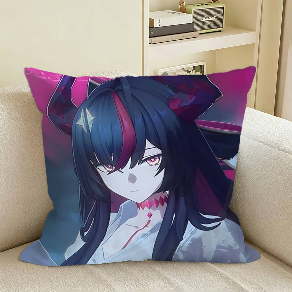 NTE Game S-Shinku Neverness to Everness  Square Sofa Pillow Cover Solid Color Living Room Home Decor Cushion Case