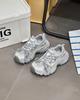 Thick-soled inner height-increasing dad shoes for women 2025 autumn new retro polish and old versatile explosive sports and leisure shoes