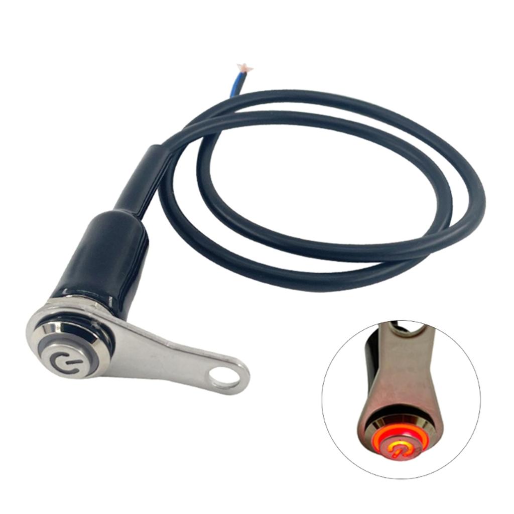 Motorcycle Handlebar Switch Self-return Reset Button Aluminum Alloy for Horn Engine Power Start Kill Switches Waterproof