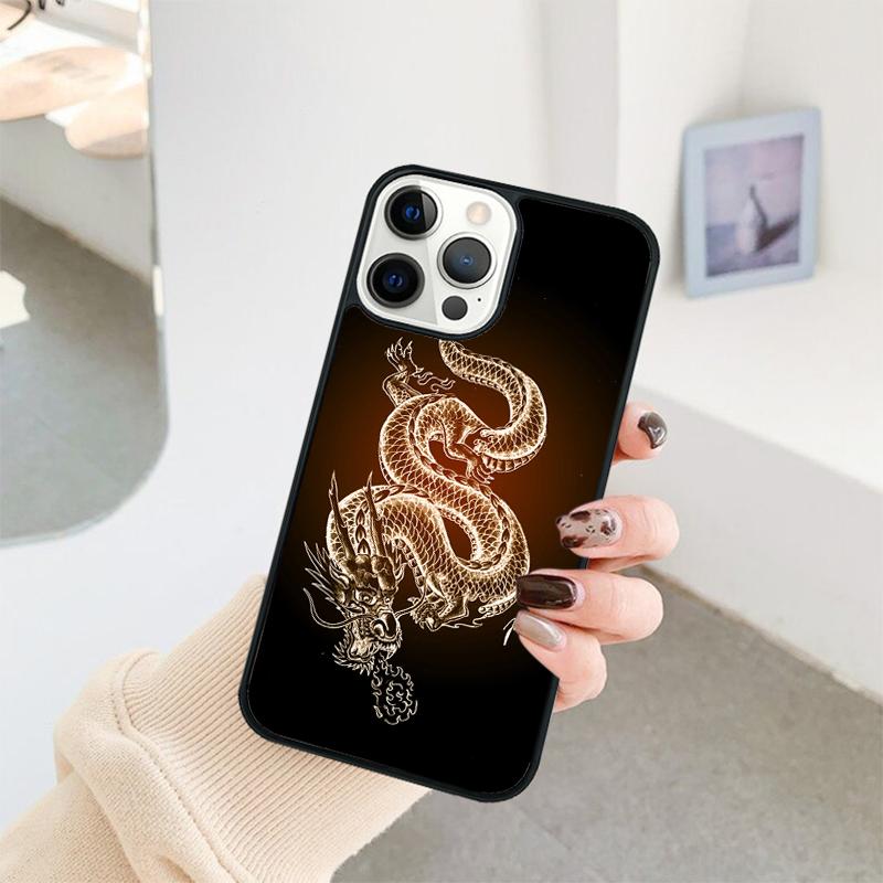 Legendary Chinese Dragon Phone Case For iPhone 17 Air 16 15 14 11 12 13 Pro  MAX Plus coque Cover Shell