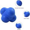 7cm High Density Silicon Rubber Hexagonal Reaction Ball Agility Coordination Reflex Exercise Active Fitness Training Ball
