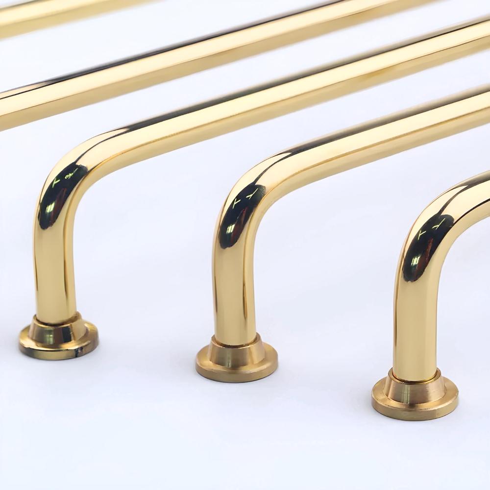 Kitchen railing furniture handle cabinet gold long gloss retro loft 128mm
