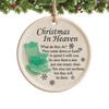 Christmas In Heaven Ornament Empty Chair Christmas Tree Ornament Memorial Gifts for Grieving The Loss of Loved Ones