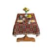 Retro Tablecloth Premium Dining Table Cloth Color Woven Jacquard Coffee Table Cloth Rectangle Tablecloth Geometric Cover Towel