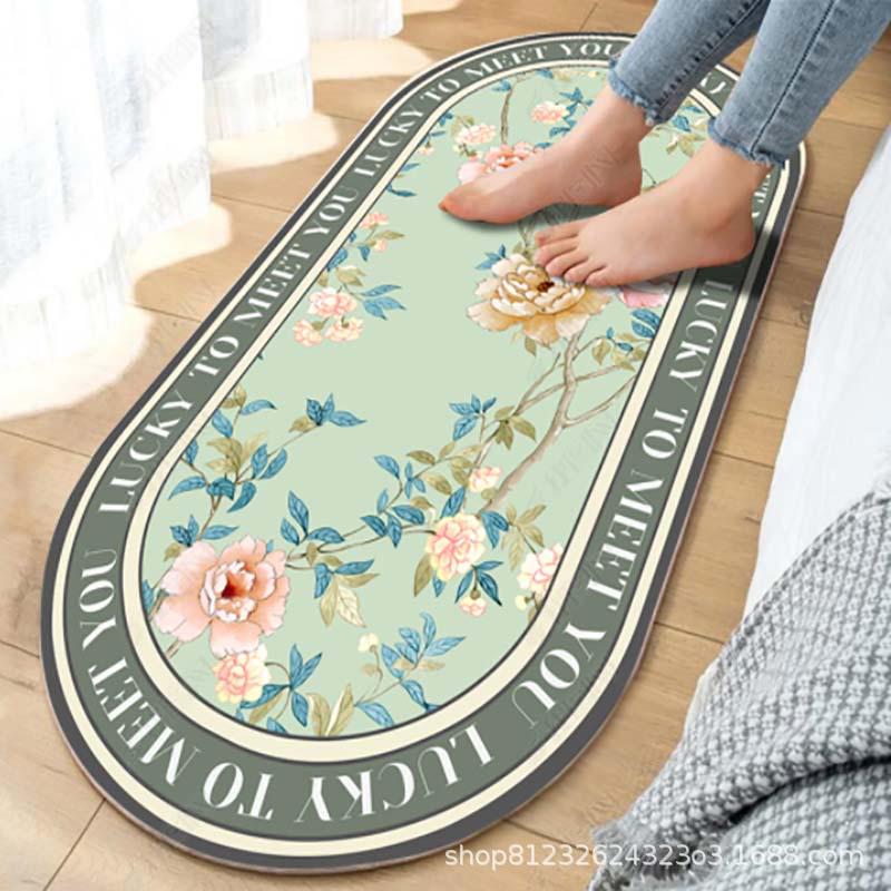 

Нескользящий пасторальный прикроватный и гостиный ковер 60x160 cm