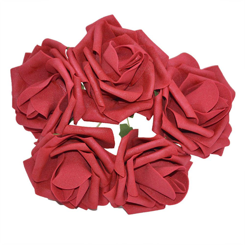 Buy Decorative With Stem Fake PE Foam Flowers Artificial Rose Flower ...