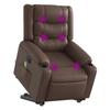 VidaXL Electric Massage Recliner, Relaxation Chair with Adjustable Backrest and Footrest, Salon Seat 3206566