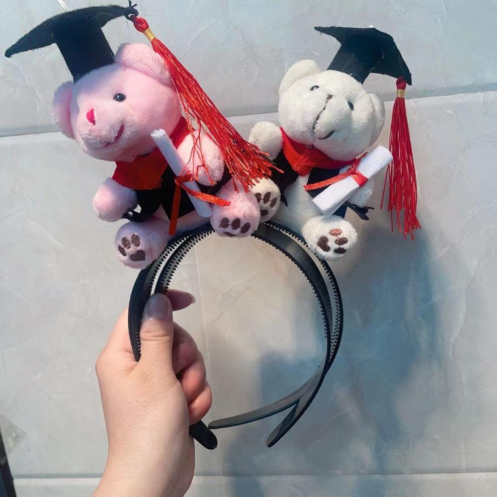 

Dr. Bear Plush Doll Hair Hoop 3D Hair Hoop Hot Sale Wide-brimmed Hairpin Princess