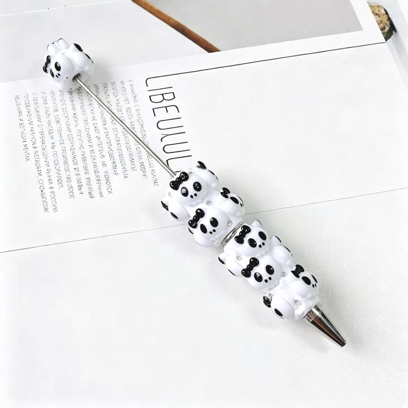 Halloween Pumpkin Bead Diy Crafting Pens Making Kit Ballpoint Pen Beaded Rhinestone Pen For Students School Office
