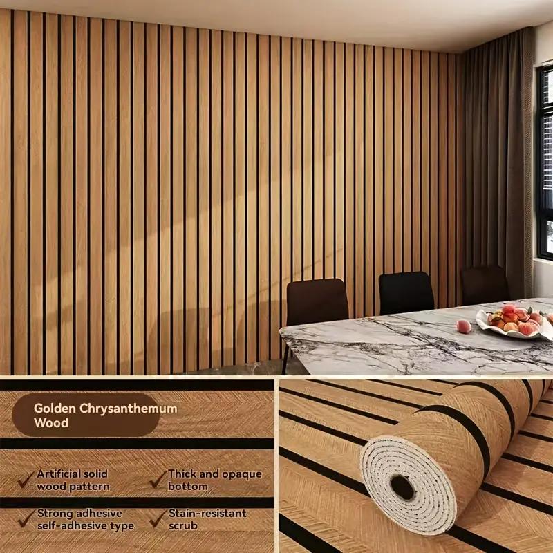 

Thick Brown Grid Peel and Stick Wallpaper Faux Plaid Design Waterproof and Moisture-Proof Ideal for Walls Ceilings Home Decor 40cm X 3m світло-коричневого кольору