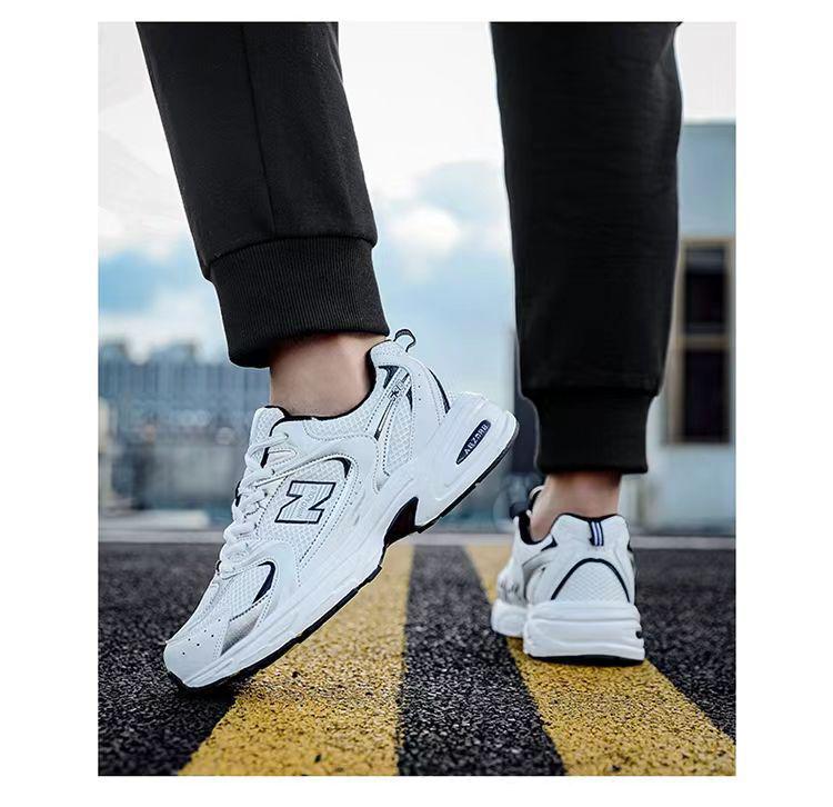 Pantofi tată versatili: Adidași la modă, respirabili, cu tălpi groase și logo-ul clasic N, pentru bărbați și femei