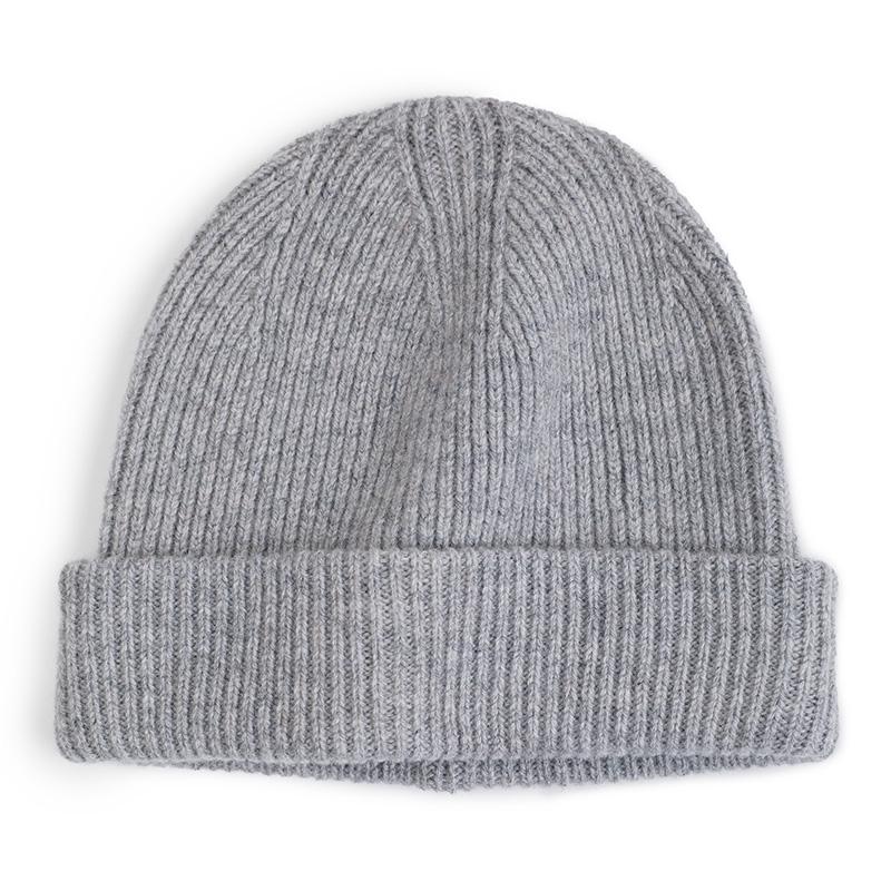 Custom Cute Luxury Warm 100% Lambs Wool Knitted Unisex Beanie Hats for Business & Travel with Hand Drawn Logo