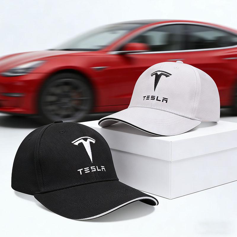 Cappelli Casual da Auto Ricamo Logo Cappellino da Baseball Outdoor Regolabile Per Tesla Model 3 Highland 2023 Model S Model X Model Y