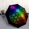 Chakra Balance Mandala: Vibrant Energy Healing ArtworkUmbrella, Portable 3-Fold Umbrella for Men & Women,Christmas Gift ES185