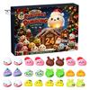 Christmas Traditions for Family Fun 2026 Dumplings Advent Calendar with 24 Mini Bun Squeeze Interactive Countdown Activity December Toys, Festive Box,