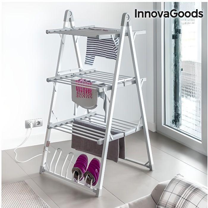 Étendoir À Linge Électrique Pliable Compak InnovaGoods 300W Gris (30 Barres)-- V0100467