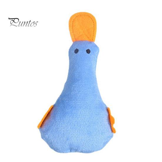 Teaser Cat Pet Duck Toy Cute Shape Contains Catnip Sound Paper Included Teeth Cleaning Clear Stomach Emotional Comfort PP Cotton Plush for Home