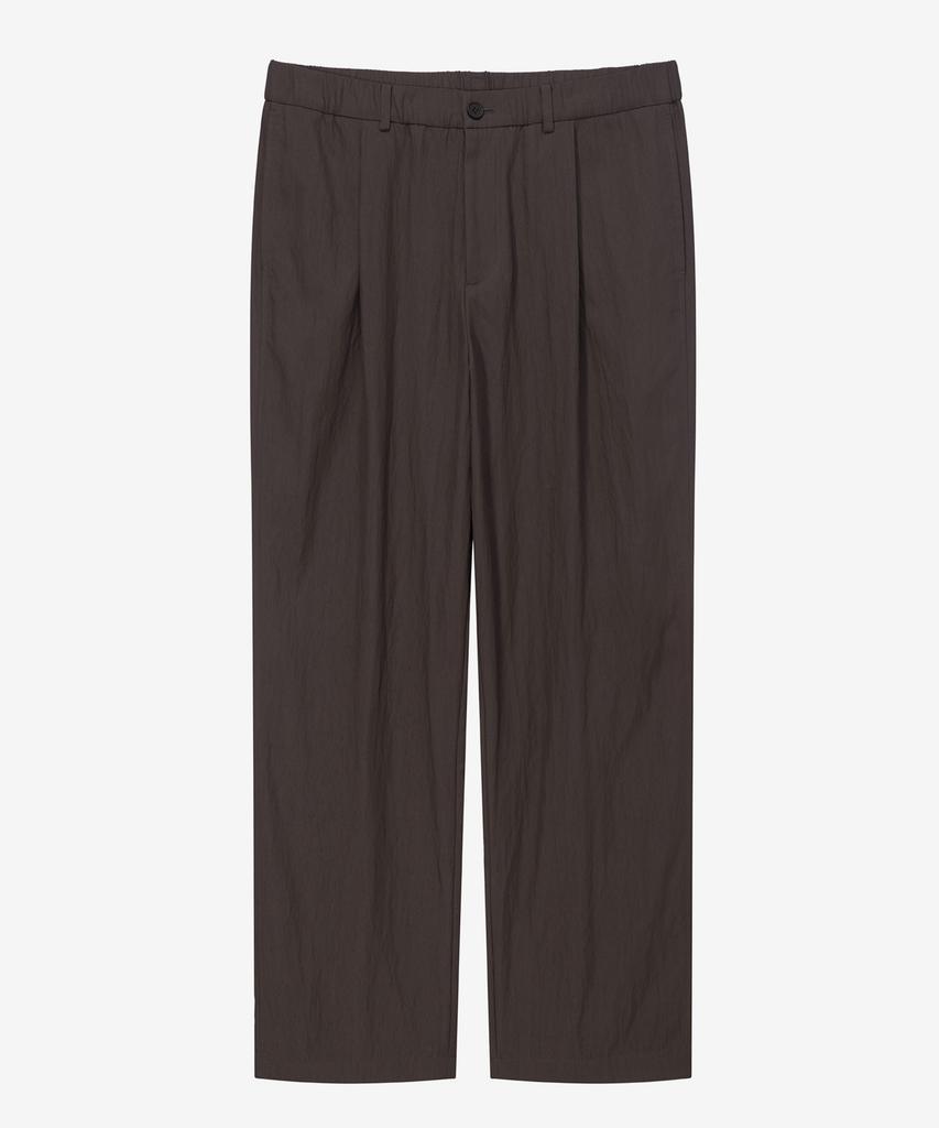 MINDBRIDGE [Couture] Wide Single-Pleat Full Elastic Waist Pants - 2 Colors