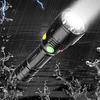 WINDFIRE LED Tactical Flashlight with and White Independent Magnetic Waterproof Flashlight for Emergency Power and Night Fishing Flashlight,