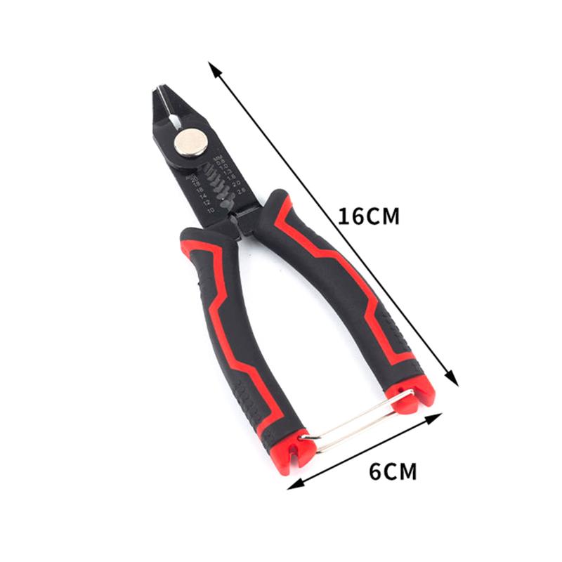 Multi-Functional Wire Stripper Pliers 6.5 Inch Wire Strippers Cable Cutter Tool Crimping Pliers Wire Electrician Hand Tools