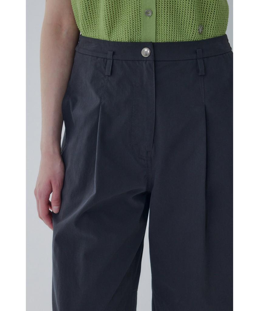 Bobeu One-Tuck Pleated Wide Chino Pants_Charcoal 7156230001