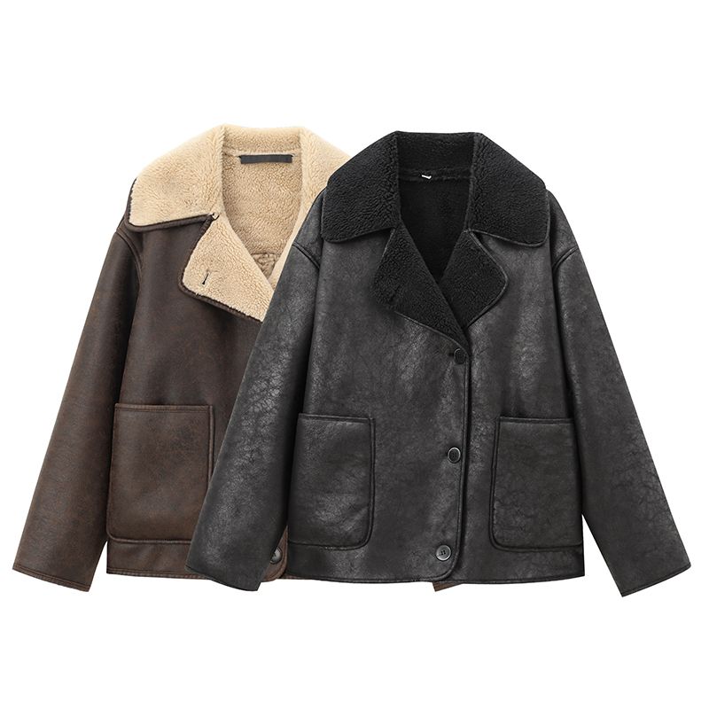 Jnleaog Autumn New Women's Clothing Fashion Style French Style Fashion All-Match Double-Sided Outwear 3548246