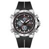 FOXBOX New Mens Watches Luxury Brand Big Dial Watch Men Waterproof Quartz Wristwatch Sports Chronograph Clock Relogio Masculino