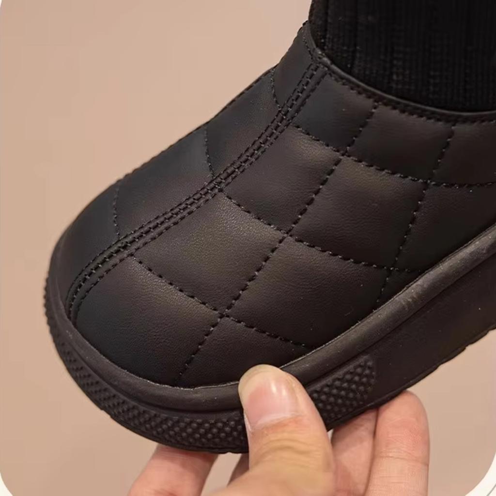 Barnstövlar Med Plysch Bomullsskor, Strumpor, Bomullsstövlar, Varma Och Tjocka Snöstövlar