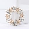 Wreath Enamel Brooch Sturdy Alloy Colorful Flower Lapel Pin Badge for Trendy Women Backpack Clothing and Hat Accessories