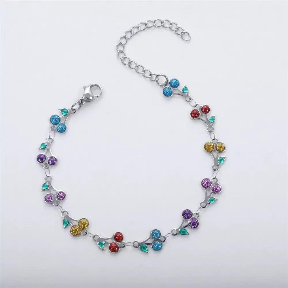 

Bohemian 14K Gold Painted Geometric Bracelet Necklace in Stainless Steel