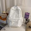 Schoolbag Korean Star Print Ins Niche Schoolbag Female Middle School Student High Value Large Capacity Versatile Lightweight Backpack