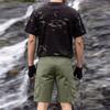 Mens Utility Cargo Shorts Multi Pocket Outdoor Workwear Five Pocket Design Relaxed Fit Functional Shorts