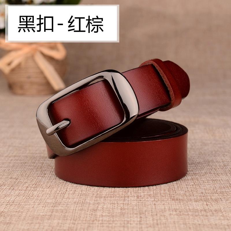 Women'S Belt Trendy Leather Cowhide Leather, Women'S Belt Decoration