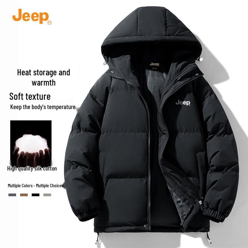 

JEEP Men s Hooded Casual Padded Jacket S